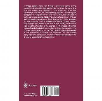 Understanding Understanding: Essays on Cybernetics and Cognition by Heinz Von Foerster - Academic Book