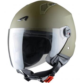 Astone Helmets - MINIJET monocolor- Casque jet - Casque jet urbain - Casque moto et scooter compact - Coque en polycarbonate - Army M