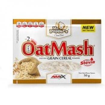 Amix Mr Popper's OatMash Harina de Avena Doble Chocolate 50g - Monodosis, sabor doble chocolate, 50 gramos