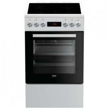 Cocina vitrocerámica BEKO FSE57302GWC 4 fuegos 50cm blanca
