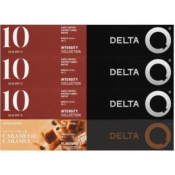 Cápsulas de Café Delta Qualidus con Caramelo - Caja de 40 Unidades para Cafeteras Delta