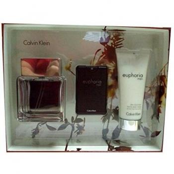 Calvin Klein Euphoria Men Gift Set - EDT 100ml + EDT 15ml + Aftershave Balm 100ml