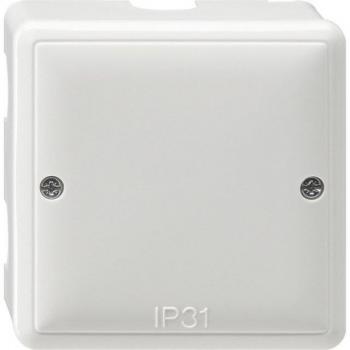 Gira 007003 Waterproof Junction Box for Wireway - IP31 Rated, White