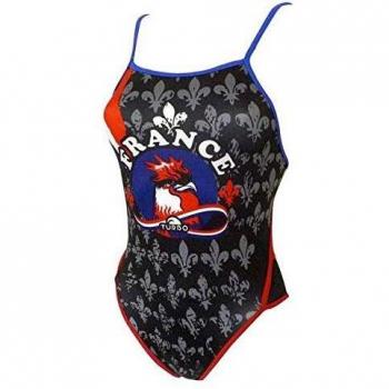 Turbo Traje De Baño Francia Coq 895682 Negro 5XL Mujer