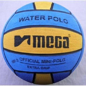 Mega agua bola de polo, tamaño 3, Blue-Yellow Mini bola de polo