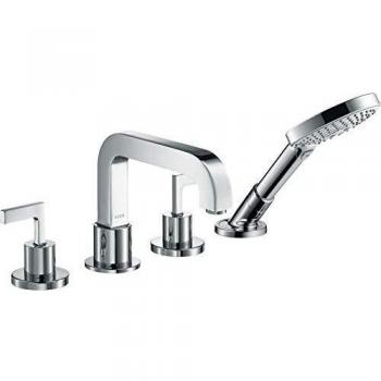 Hansgrohe Wannenarmatur 4 Loch Axor Citterio F Set für Fliesenrand chrom mit Hebelgriff 39454000