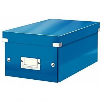 Caja para guardar DVD Click & Store WOW, azul, Leitz 60420036