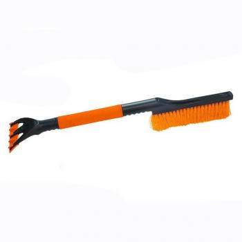 LPY-El conjunto de herramientas de fácil desmontaje incluye almohadilla de limpieza de microfibra de raspado de hielo, nieve para vehículos con cepillo de nieve para automóviles , Orange