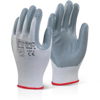 beeswift nfng11 Click Espuma de Nitrilo Guante Nylon 11 x xl