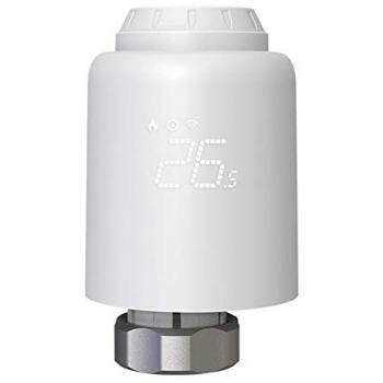 Válvula Termostática Inteligente WiFi Tellur para Radiador con LED, Seguridad Infantil, Protección Frost y Control Remoto por App y Voz, Compatible con Alexa y Google