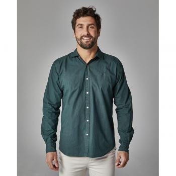 Camisa de hombre corte slim fit tinte en prenda