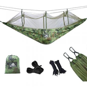 NutureFun Diversión portátil ultraligero paracaídas de nylon al aire libre camping hamaca para exterior / jardín