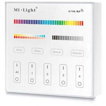 Control Remoto Táctil LED RGB+CCT 4 Zonas RF 2.4GHz B4