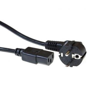 ACT AK5145 0.5m CEE77 C13 acoplador Negro Cable de transmisión