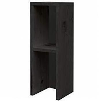 Decowood - Mesa Auxiliar en Madera de Pino Flandes, Pizarra - 20x20x60cm