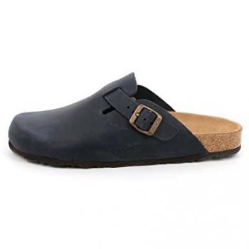 Grunland Zueco Azul Robi Sabot Hombre CB7034, turquesa, 40 EU