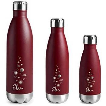 Lacor 62547 Botella de Acero Inoxidable con Doble Pared, Rojo, 0'50 litros