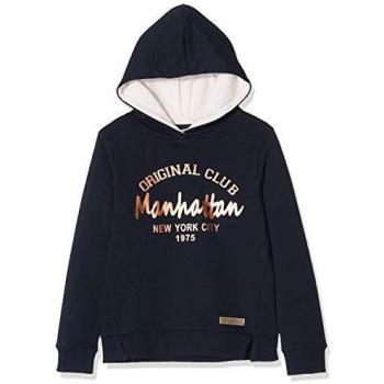 NAME IT Nkftpretty Swe W Hood UNB Sudaderas, Dark Sapphire, 122-128 para Niñas