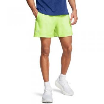 Pantalón Corto de Running Under Armour Launch 5 Verde Fosforito - Talla L