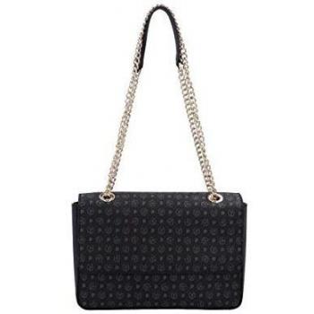 Pollini Heritage shoulder bag Tapiro Pvc calf leither black
