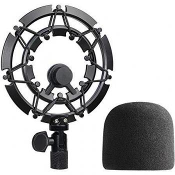 Blue Yeti Montaje de Choque con Funda de Esponja - Montura de Choque de Aleación para Reducir Vibraciones para Micrófono Blue Yeti y Yeti Pro por YOUSHARES
