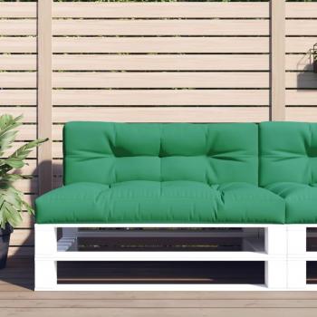 Cojín para sofá de palets verde 120x40x10 cm