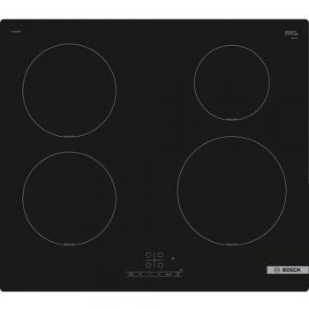Placa de inducción Bosch PUE61RBB5E negra 60 cm con 4 zonas y Powerboost