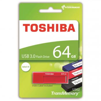 Toshiba TransMemory U302 64GB USB 3.0 Rojo unidad flash USB - Memoria USB