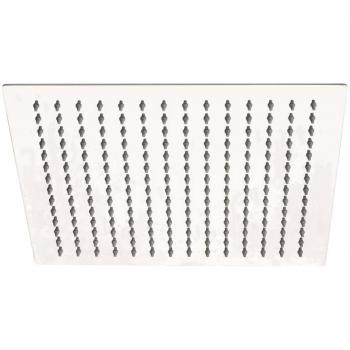 Ducha fija SCHÜTTE SUMBA cromada con acabado brillante, diseño moderno, instalación en pared, material de latón resistente a la corrosión y sistema de fácil limpieza