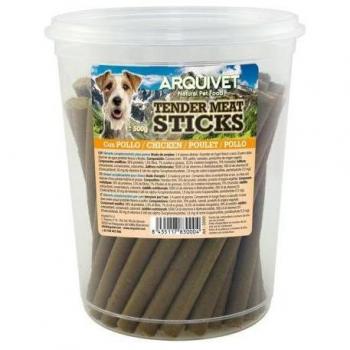 Arquivet Tender Chicken Sticks - Snack Dental para Perros de Pollo, Palitos Blandos, 500g