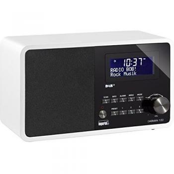 Radio Digital DAB+ Imperial DABMAN 100 Portátil Blanco con Alarm Clock y Aux In