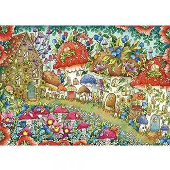 Puzzle Ravensburger 1000 Piezas - Casas de Hongos Florales en el Pradera