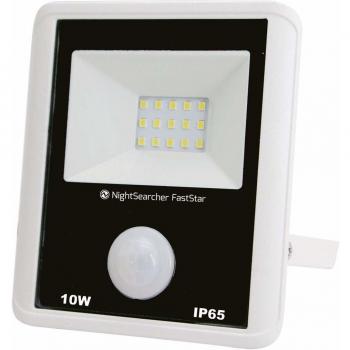 Foco LED PIR 10W para Exterior, 6000K, IP65, 50000h de Vida Útil