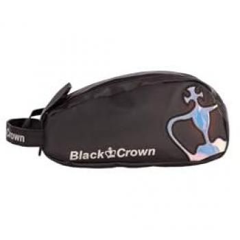 Neceser de Padel Black Crown Miracle Pro Negro/Tornasolado - 100% Poliéster Interior - 100% PVC Exterior - Bolsa de Asa - Gran Capacidad - 2 Bolsillos - Talla Única