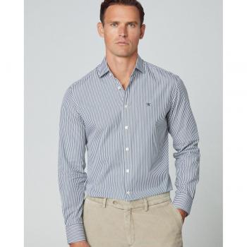 Camisa Essential Bengala Rayas verde oscuro - Hackett