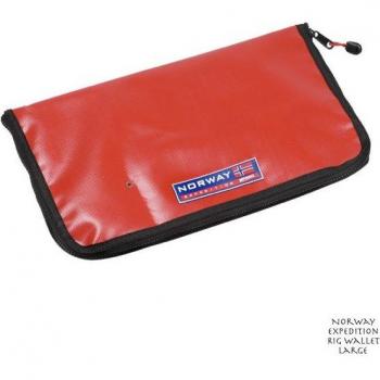 Cartera para aparejos de pesca Spro Norway Expedition Rig Rojo, funda de bolsillo tipo cartera, talla large