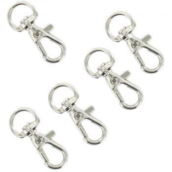 Generic - 10pcs swivel gatillo ganchos de plata de 12mm x 30mm