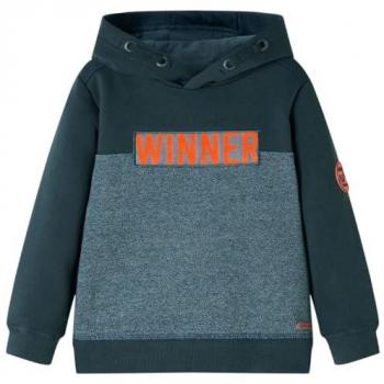Sudadera con Capucha Infantil Estampado Texto Winner Verde Oscuro 116