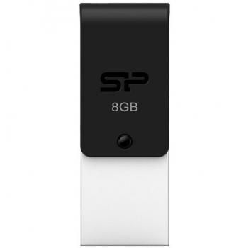 Silicon Power Mobile X21 8GB 8GB USB 2.0 Negro, Plata unidad flash USB - Memoria USB