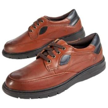 Zapato Confortable de Piel para Hombre Purapiel Modelo 98977 Talla 42