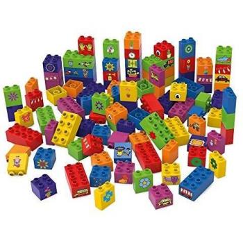 Bloques de construcción ecológicos BioBuddi - Aprendiendo a construir, 100 piezas
