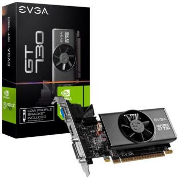 EVGA GeForce GT 730 2GB GDDR5 Low Profile Graphics Card with DSUB, DVI, and HDMI Ports