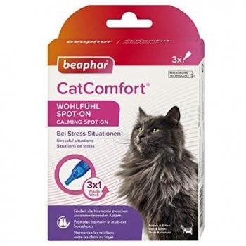 Beaphar CatComfort Spot-On pipeta antiestrés para gatos - 3 pipetas x 0,55 ml