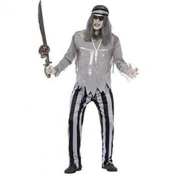 Smiffy's - Disfraz de pirata fantasma adultos, talla M