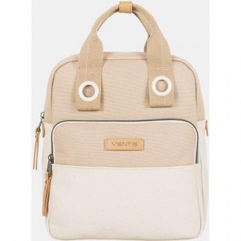 Ventis - Bolso de mujer beige con cremallera