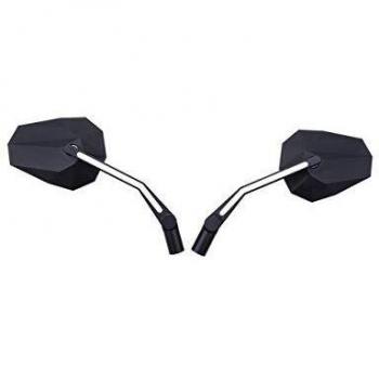 Espejo HIGHSIDER STEALTH-X3 con luz de posición LED - Negro