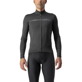 Castelli Pro Thermal Mid LS Road Jersey Dark Grey - Size: XL - male