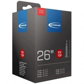 Cámara de aire Schwalbe Freeride 26 válvula Presta 40 mm para neumáticos de 2.10 a 2.30 y compatible con tamaños de 1.95 a 3.00