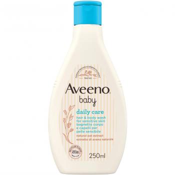 Aveeno Baby Bagnetto Delicado para Cuerpo y Cabello con Avena, Sin Parabenos y Sulfatos, 250 ml