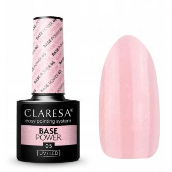Claresa Base Semipermanente Power Tono 05 - Uv/led Base Power Prebase y Esmalte de Acabado para Uñas de Gel 5 g